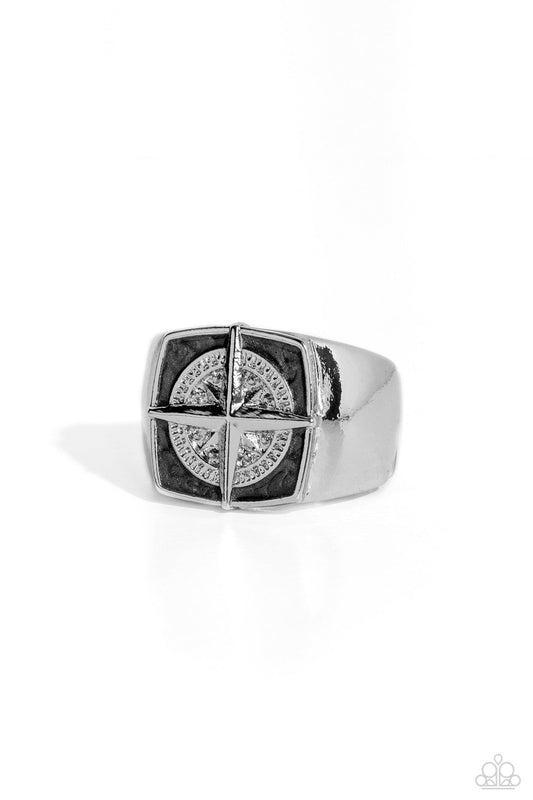 Paparazzi Accessories - Adventure is Waiting - Silver Men's Ring - Bling by JessieK
