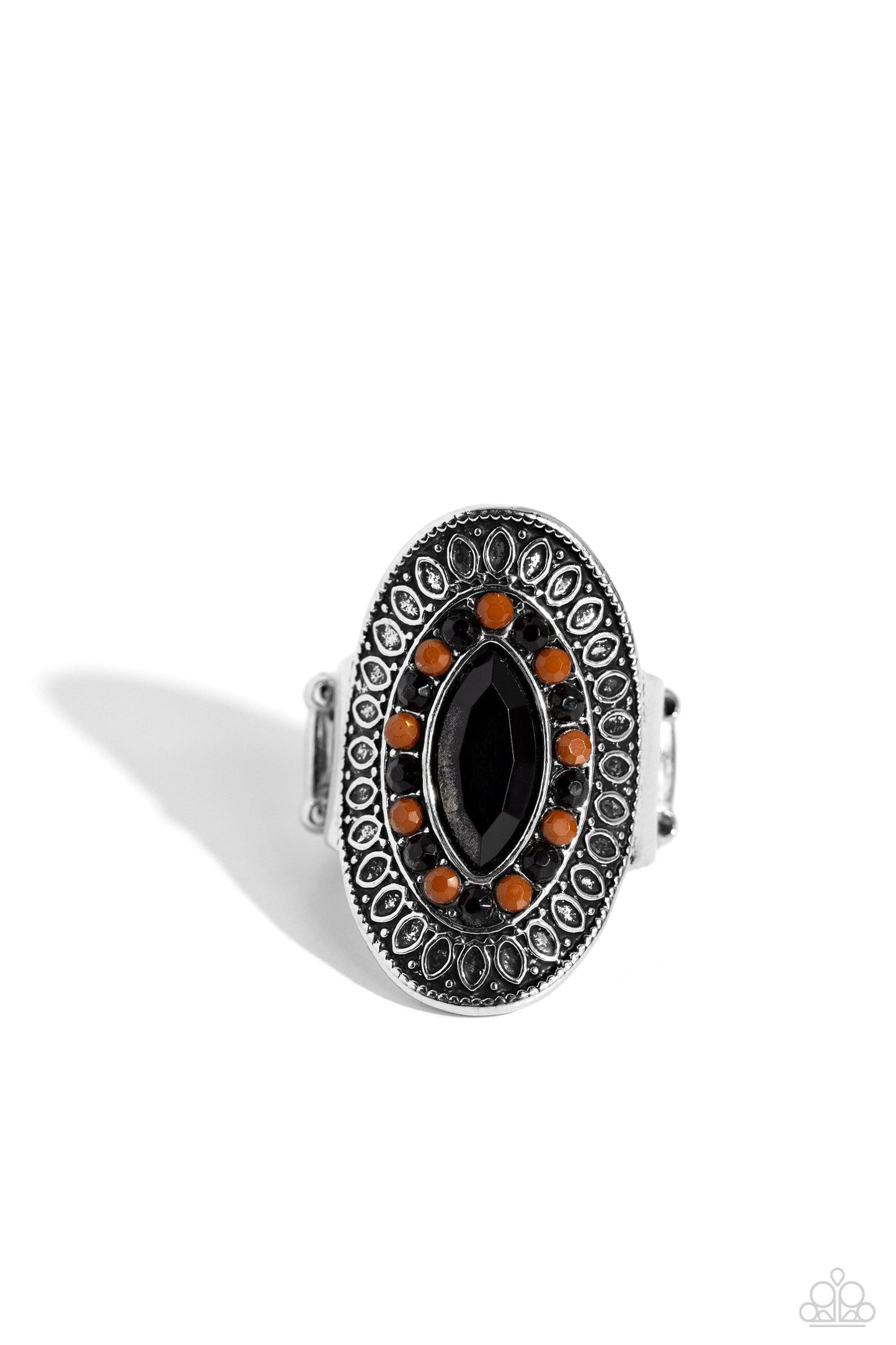 Paparazzi Accessories - ARTISAN Expression - Black Ring - Bling by JessieK