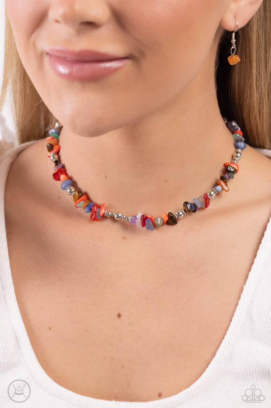 Paparazzi Accessories - Carved Confidence - Multicolor Choker Necklace - Bling by JessieK