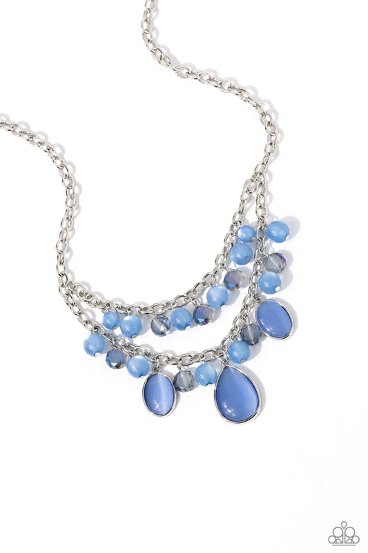 Paparazzi Accessories - Dewy Disposition - Blue Necklace - Bling by JessieK