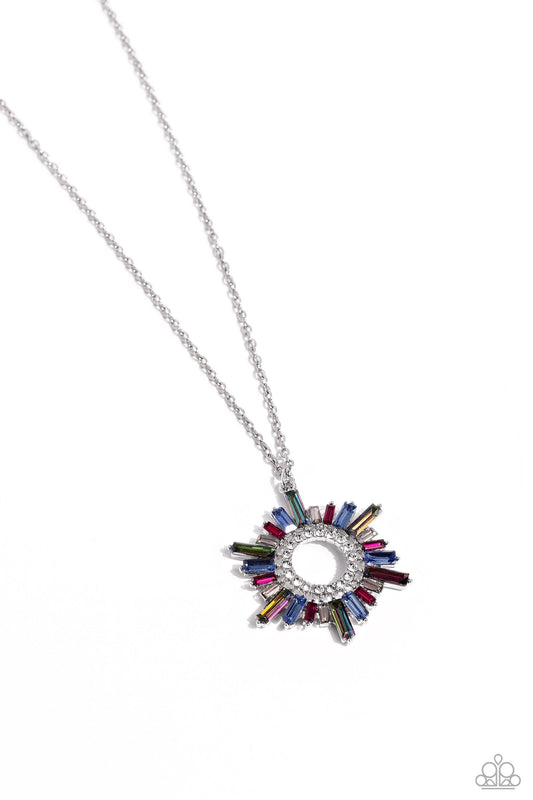 Paparazzi Accessories - Enigmatic Edge - Multicolor Necklace - Bling by JessieK