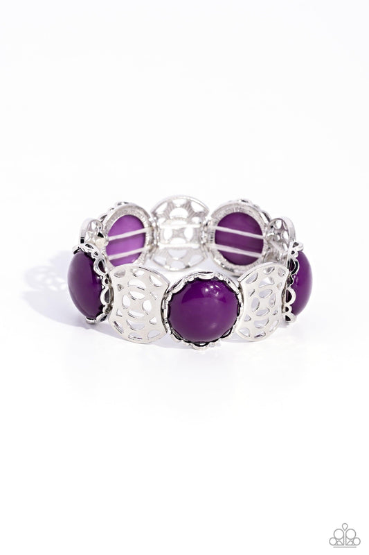 Paparazzi Accessories - Ethereal Excursion - Purple Bracelet - Bling by JessieK