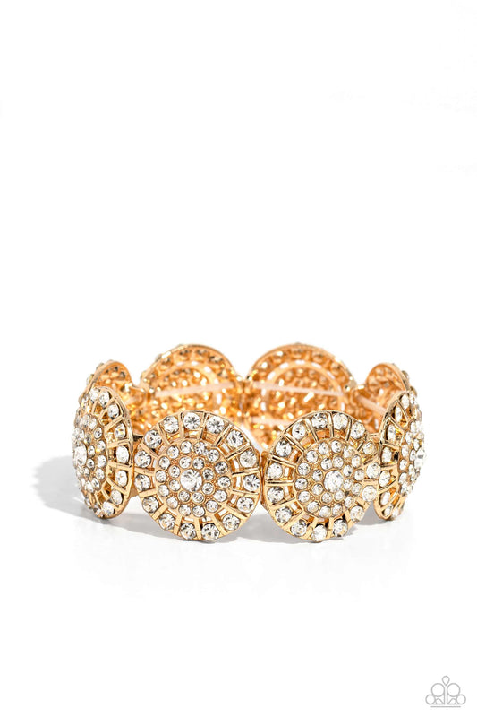 Paparazzi Accessories - Executive Elegance - Gold Bracelet - Bling by JessieK