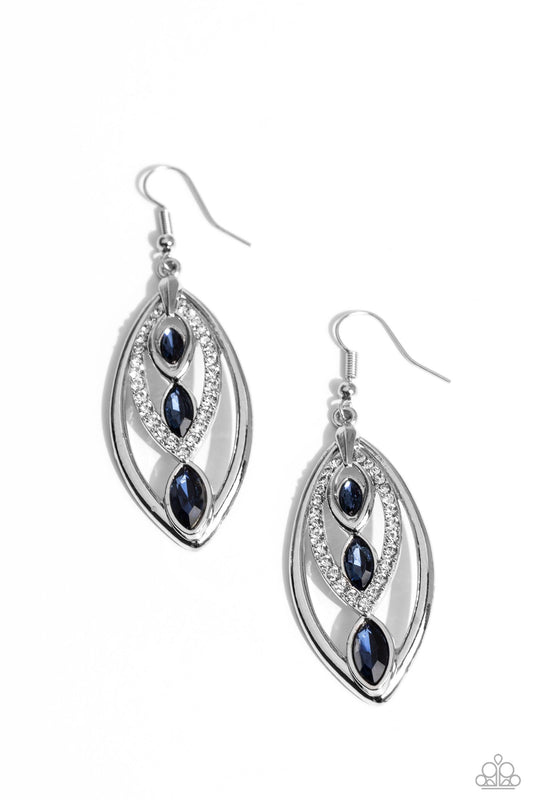 Paparazzi Accessories - Extra Exuberant - Blue Earrings - Bling by JessieK