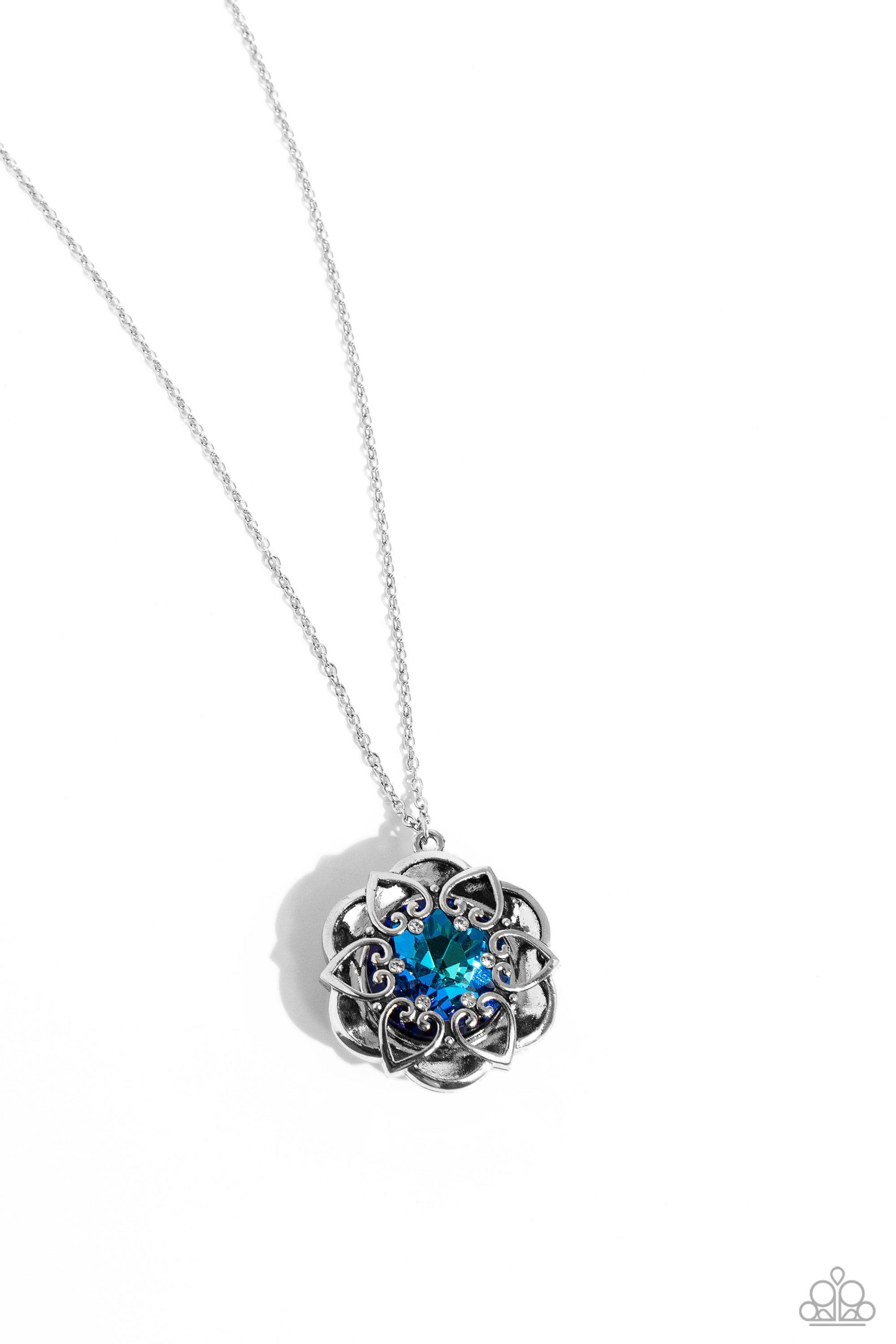 Paparazzi Accessories - Flowering Fantasy - Blue Necklace - Bling by JessieK