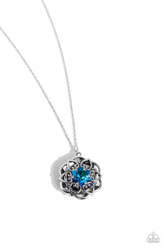 Paparazzi Accessories - Flowering Fantasy - Blue Necklace - Bling by JessieK