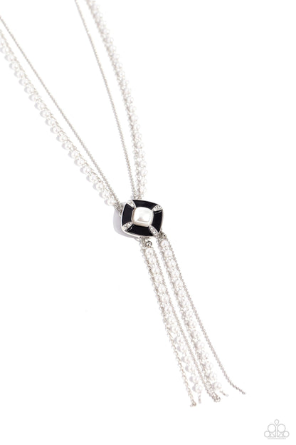 Paparazzi Accessories - I Pinky SQUARE - Black Necklace - Bling by JessieK