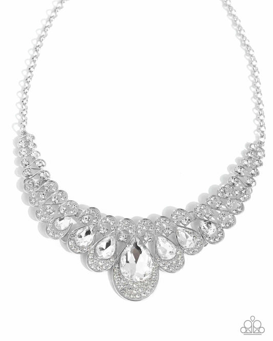 Paparazzi Accessories - Infinite Idol - White Necklace EMP Exclusives 2024 - Bling by JessieK