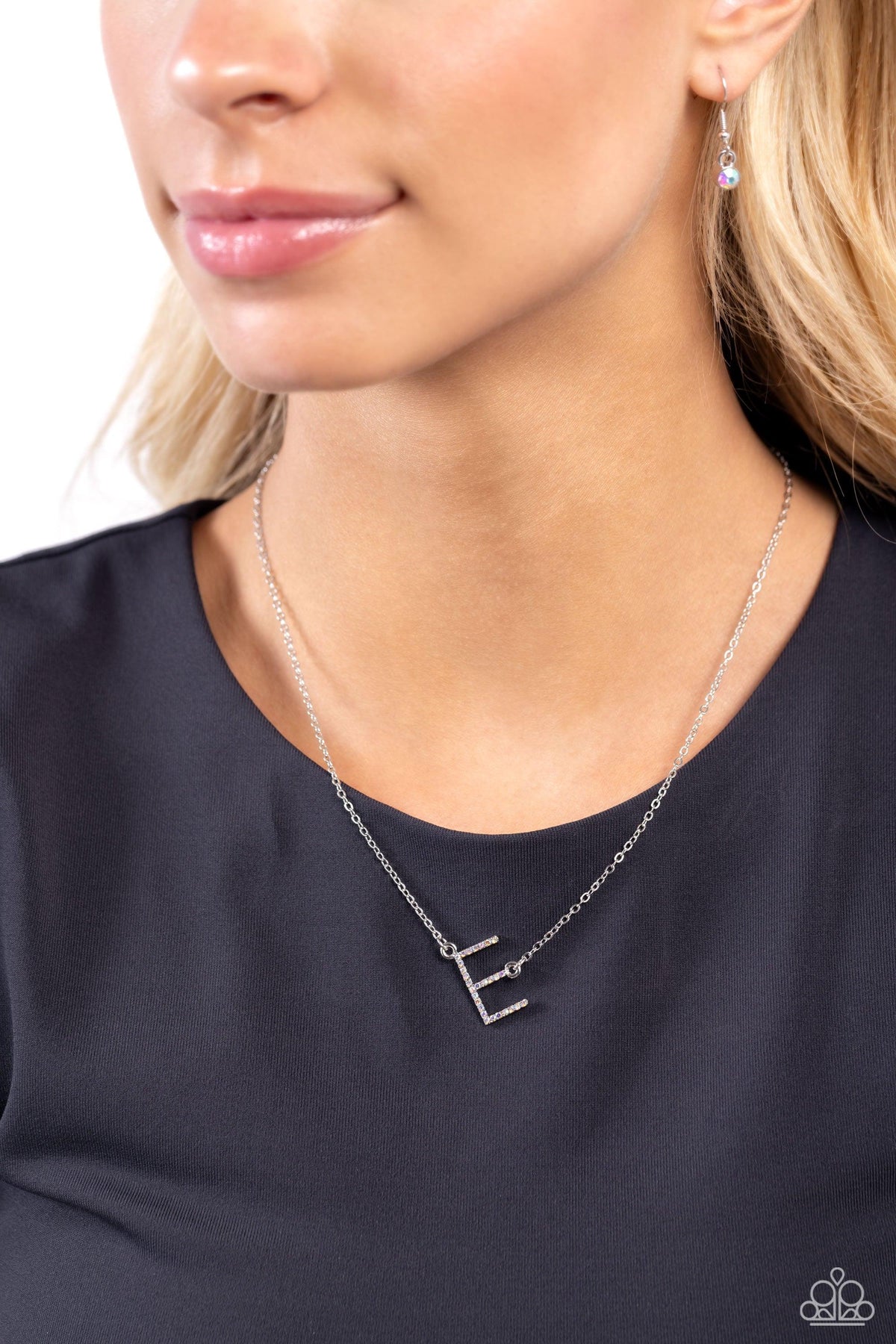 Innitcially INITIALLY Yours - E - Multicolor Necklace – Bling by JessieK