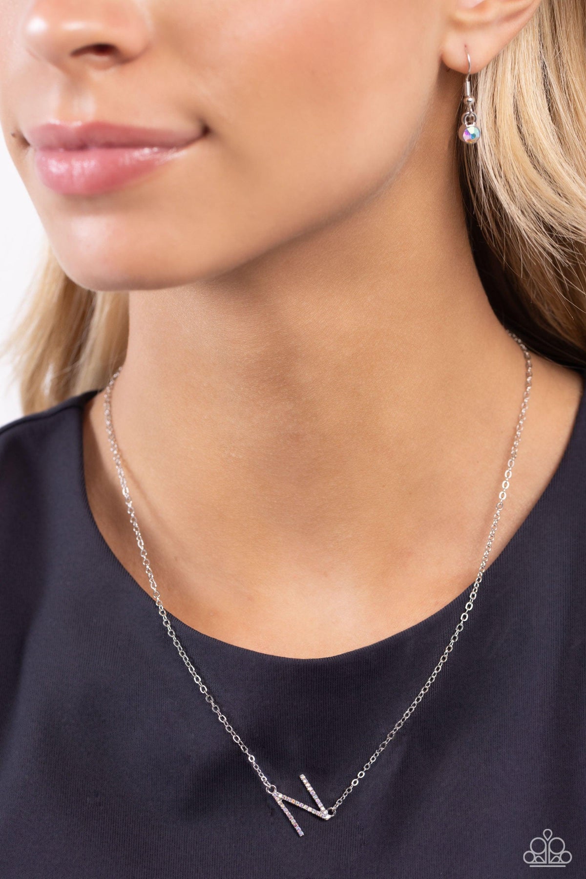 Innitcially INITIALLY Yours - N - Multicolor Necklace – Bling by JessieK