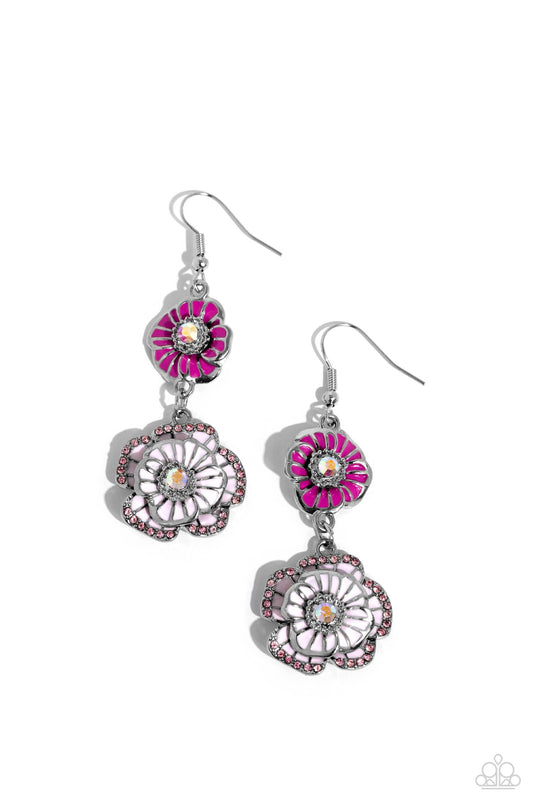 Paparazzi Accessories - Intricate Impression - Pink Earrings - Bling by JessieK