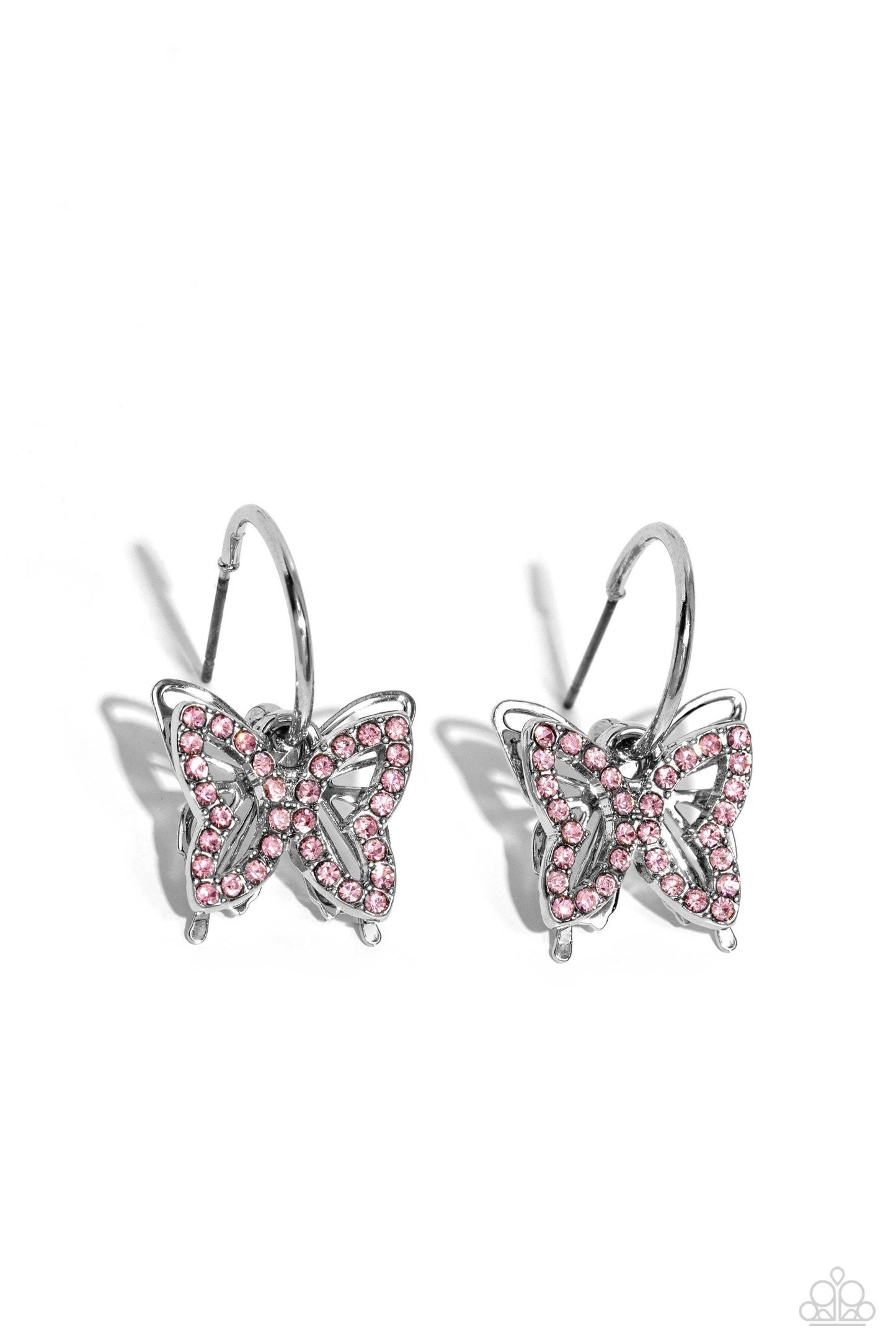 Paparazzi Accessories - Lyrical Layers - Pink Earrings - Bling by JessieK