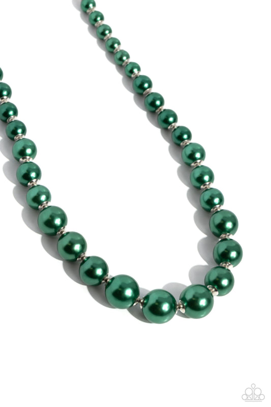 Paparazzi Accessories - Manhattan Mogul - Green Necklace - Bling by JessieK