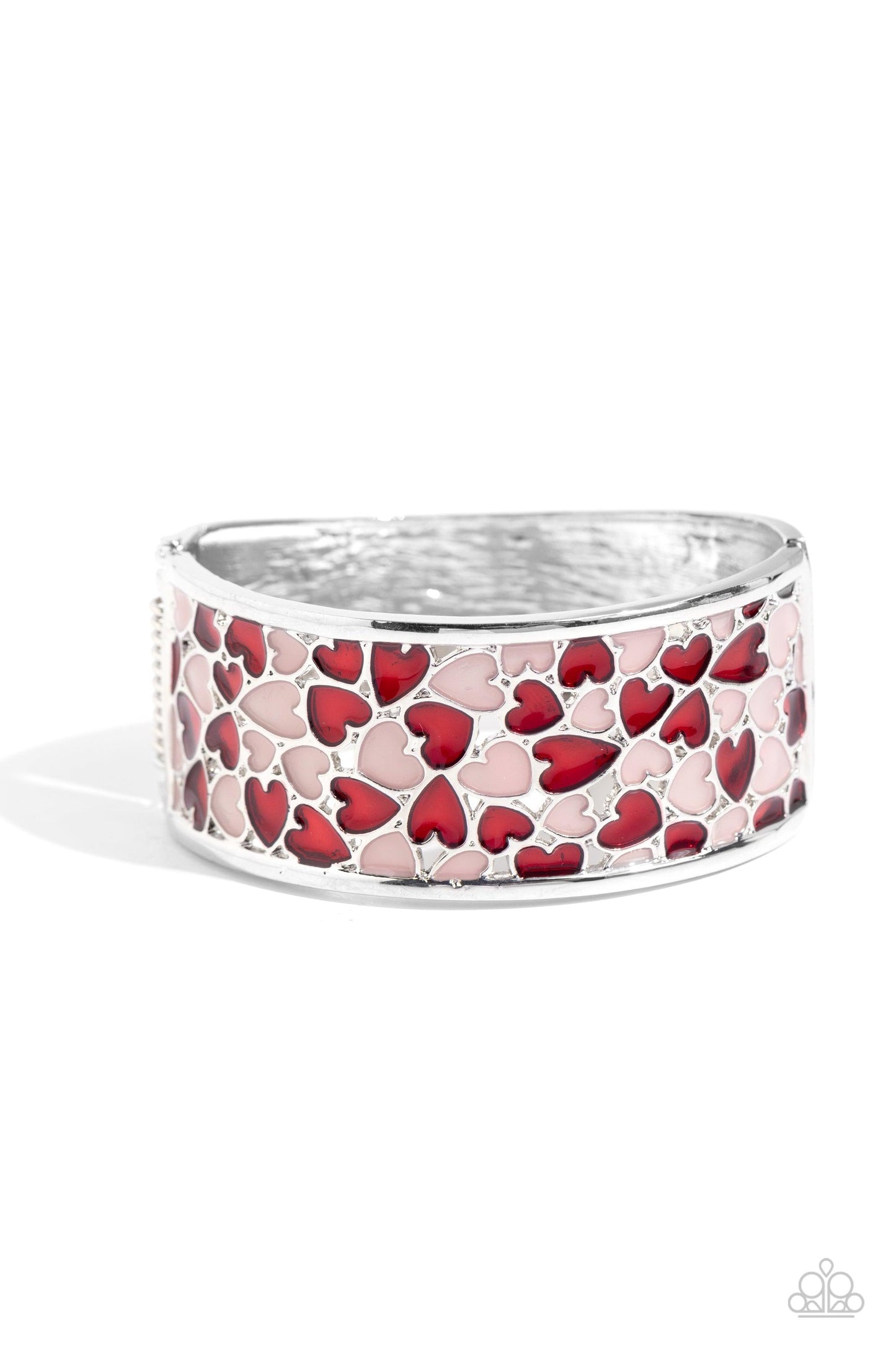 Paparazzi Accessories - Penchant for Patterns - Red Bracelet - Bling by JessieK