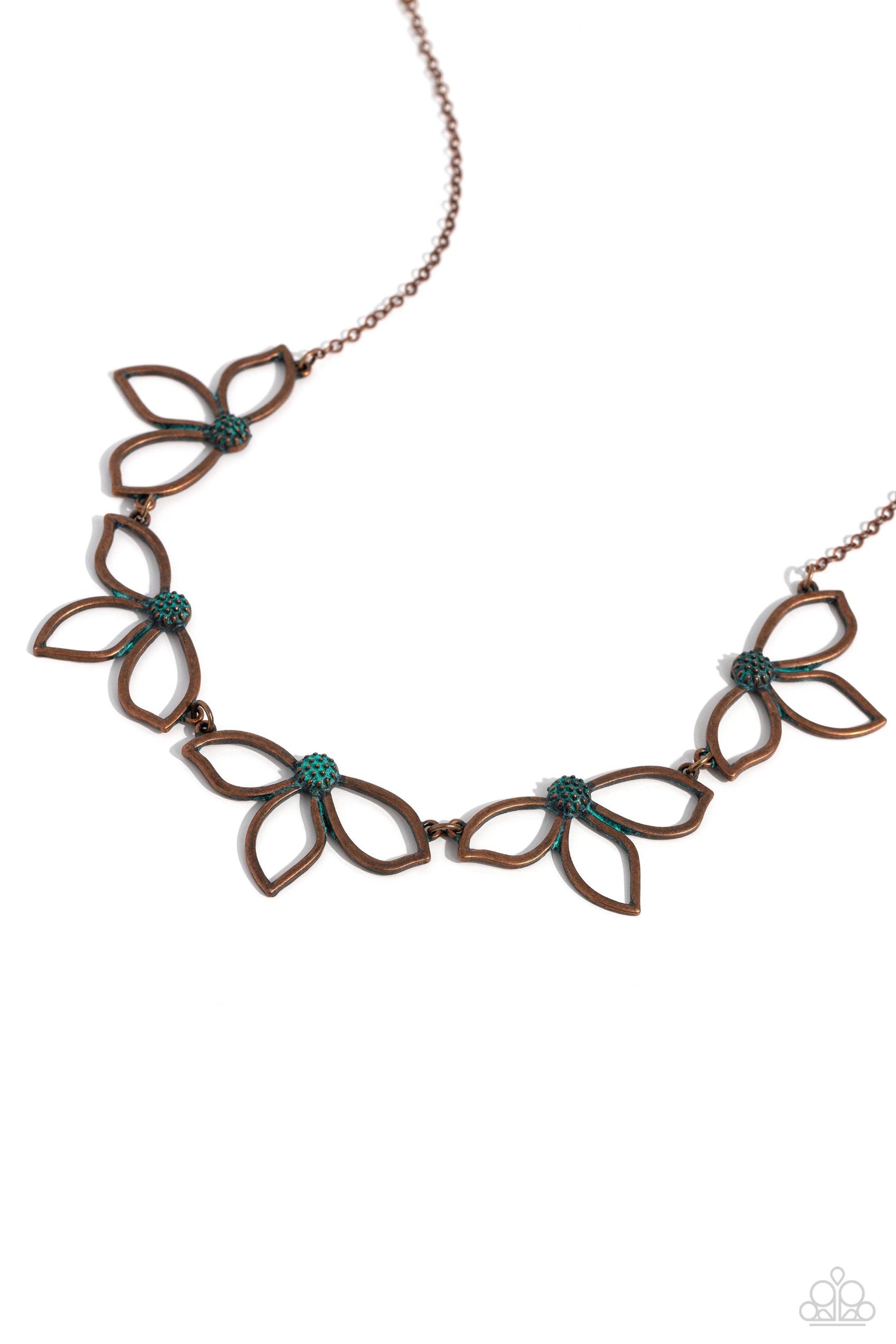 Paparazzi Accessories - Petal Pageantry - Copper Necklace - Bling by JessieK