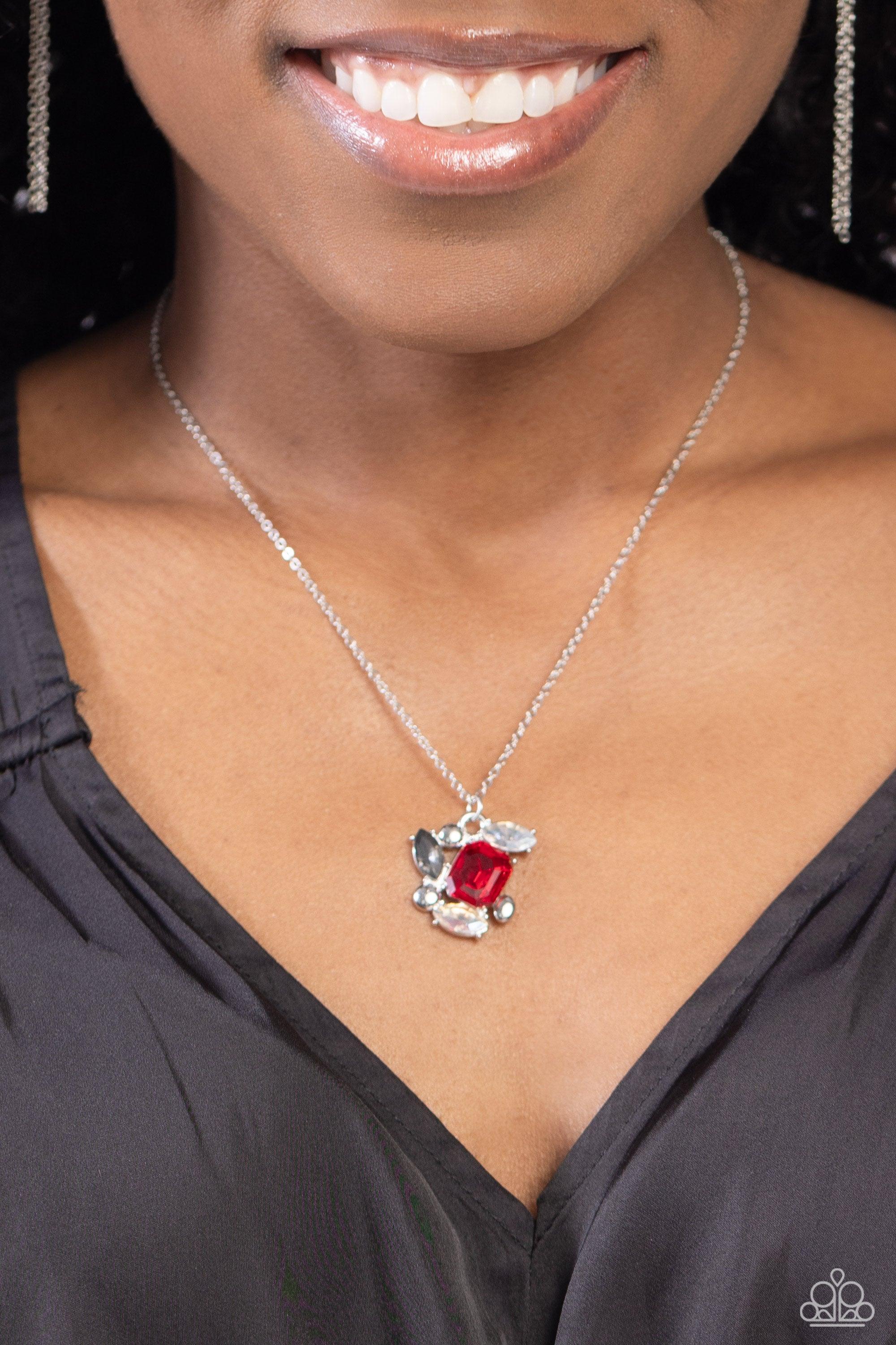 Paparazzi Jewelry Prismatic Projection - Red Necklace – Bling By JessieK