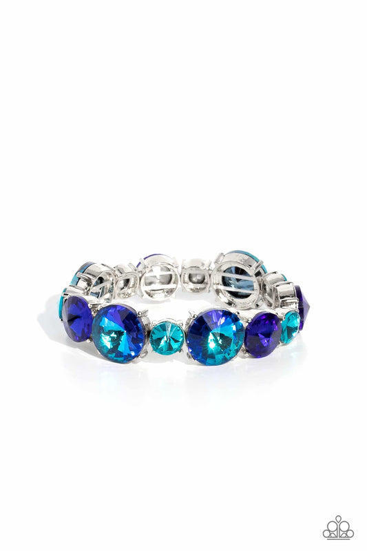 Paparazzi Accessories - Refreshing Radiance - Blue Bracelet - Bling by JessieK