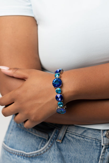 Paparazzi Accessories - Refreshing Radiance - Blue Bracelet - Bling by JessieK