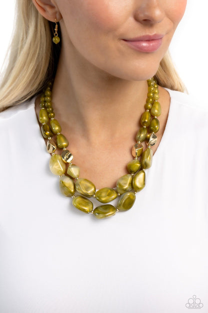Paparazzi Accessories - Seize the Statement - Green Necklace - Bling by JessieK