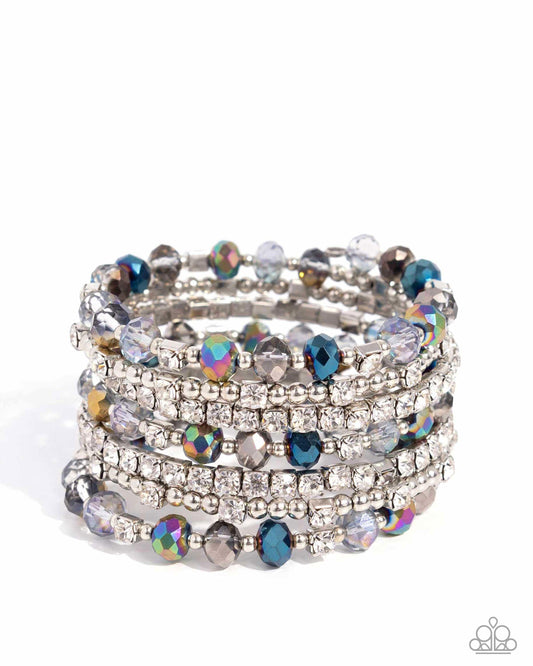 Paparazzi Accessories - Sizzling Stack - Multicolor Coil Bracelet EMP Exclusives 2024 - Bling by JessieK