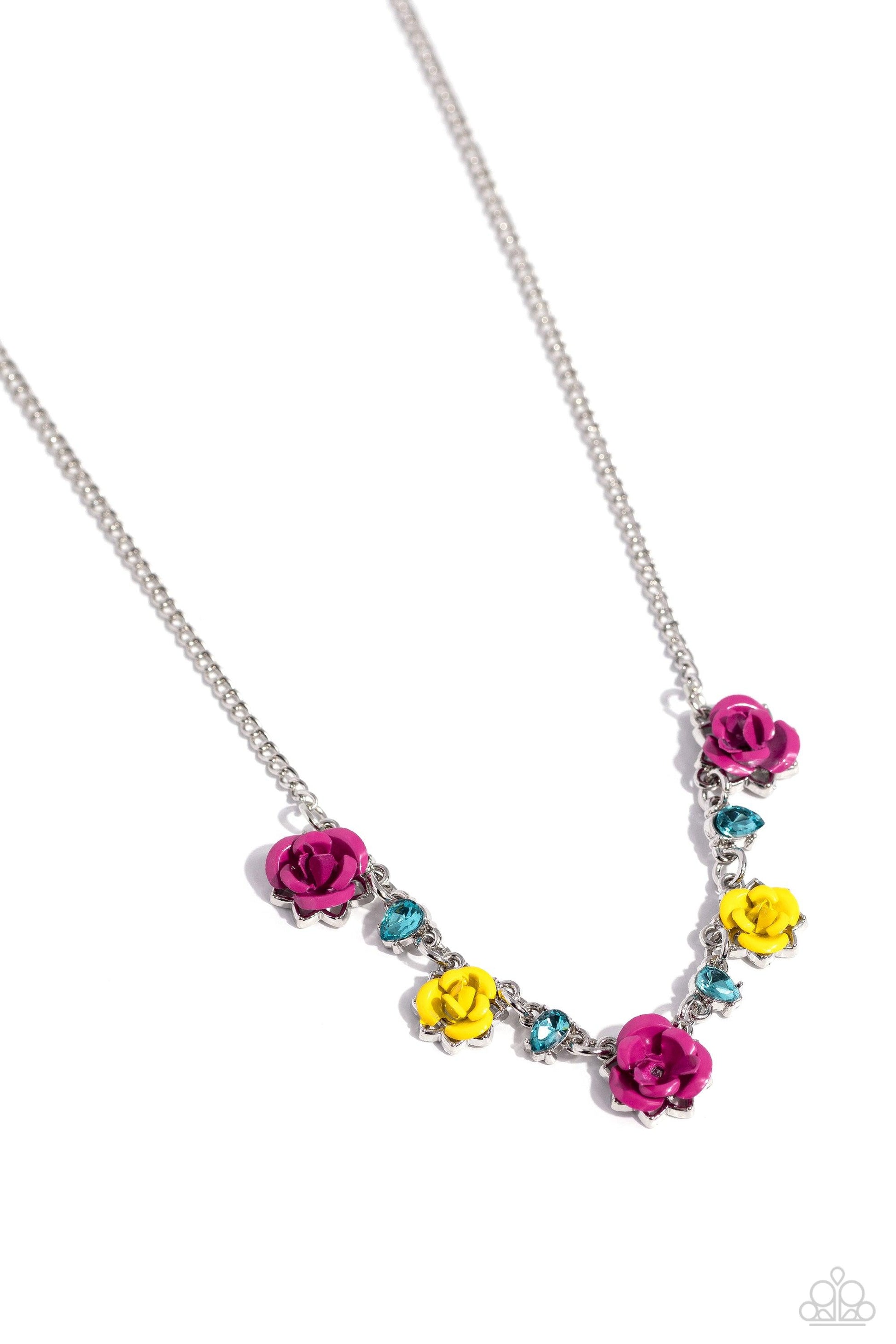 Paparazzi Accessories - Strike a ROSE - Pink Necklace - Bling by JessieK