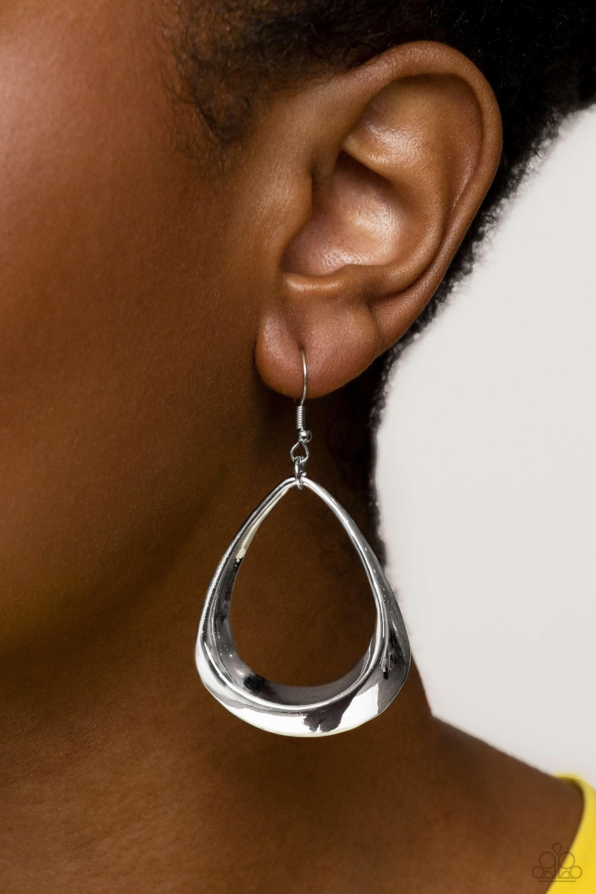 Paparazzi Accessories - Subtle Solstice - Silver Earrings - Bling by JessieK