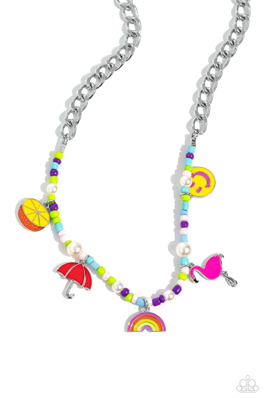 Paparazzi Accessories - Summer Sentiment - Multicolor Necklace - Bling by JessieK