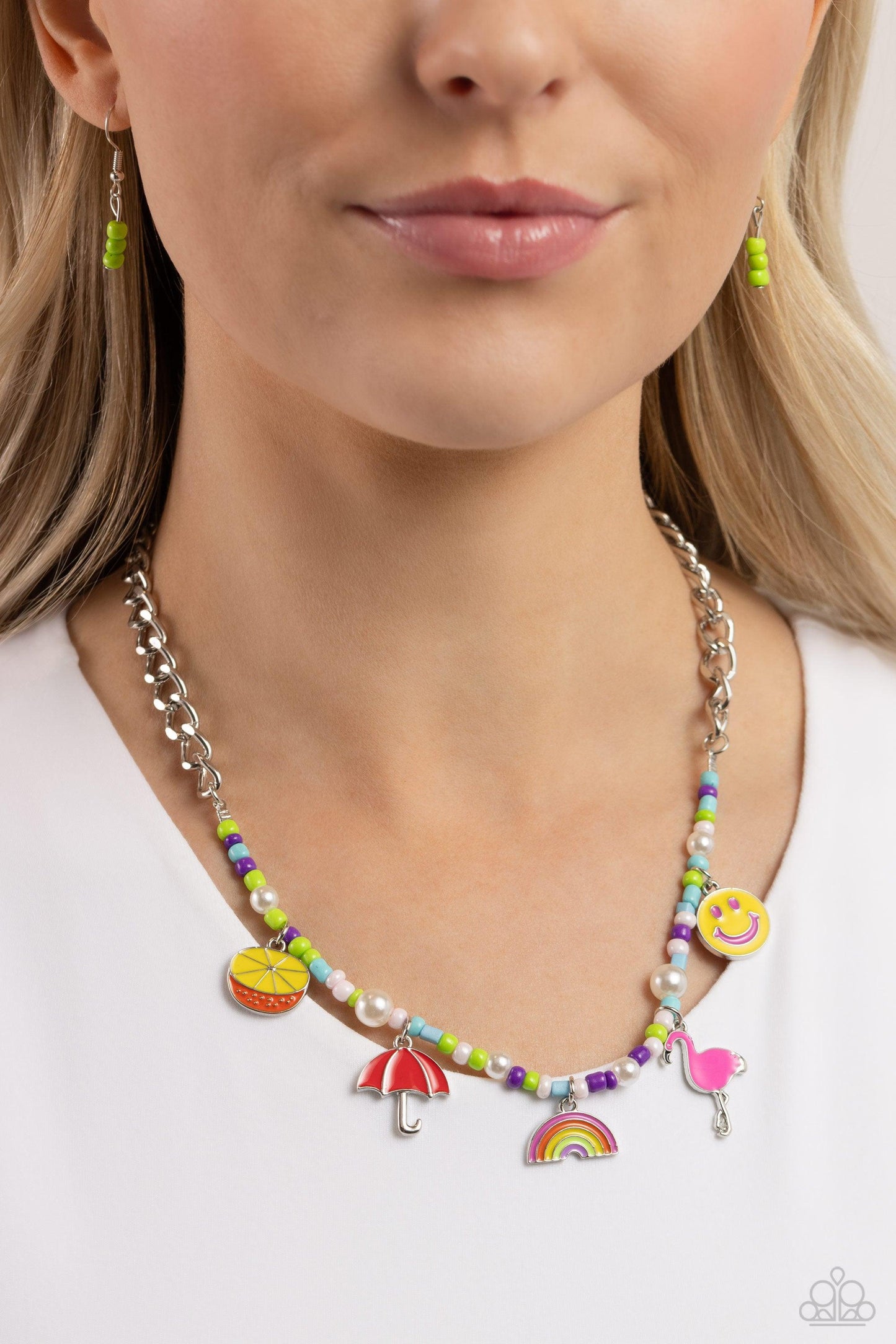 Paparazzi Accessories - Summer Sentiment - Multicolor Necklace - Bling by JessieK