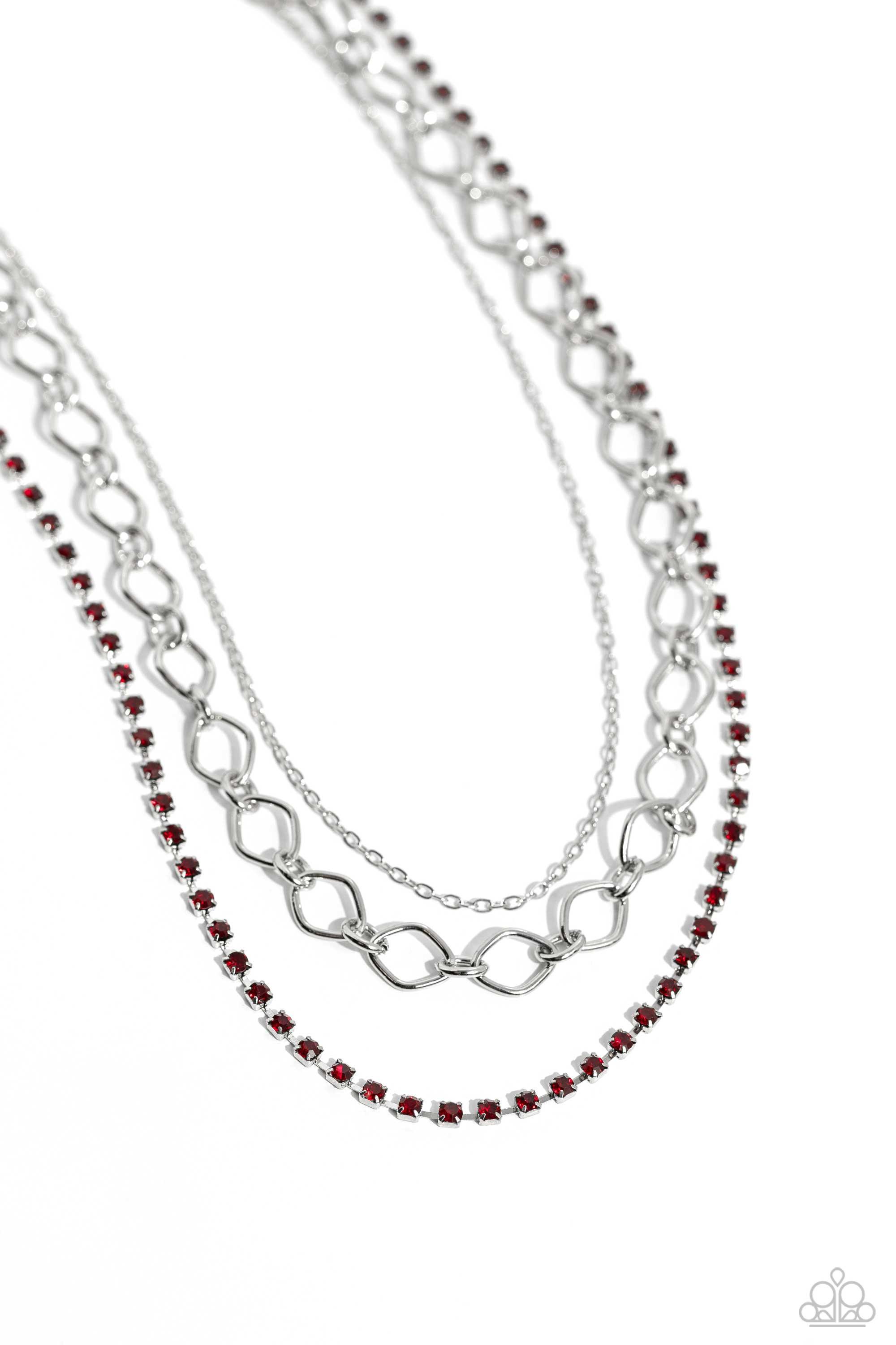 Paparazzi Jewelry Tasteful Tiers - Red Necklace – Bling By JessieK