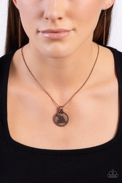 Paparazzi Accessories - The KIND Side - Copper Necklace - Bling by JessieK