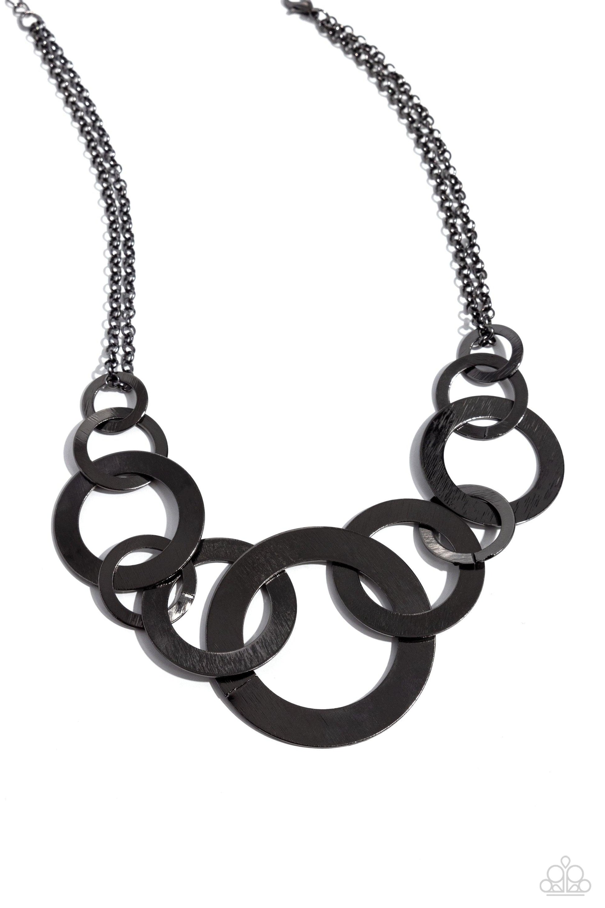 Paparazzi Accessories - Uptown Links - Black Necklace - Bling by JessieK