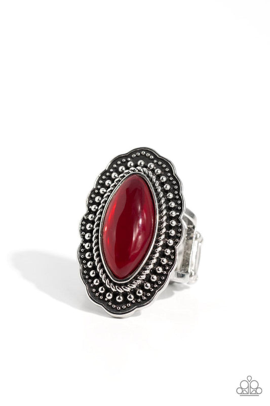 Paparazzi Accessories - Western Wager - Red Ring - Bling by JessieK